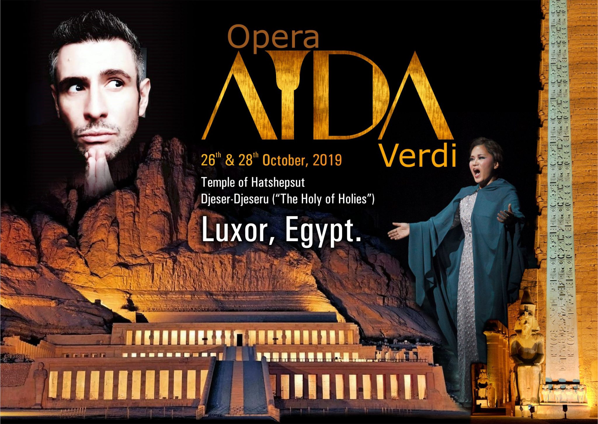 Opera Aida at The Temple of Hatshepsut October 2019